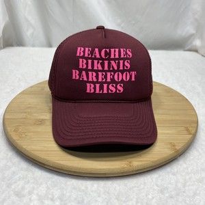 O'Neill Hat Trucker Mesh Cap adjustable snapback Beaches Bikinis Barefoot Bliss